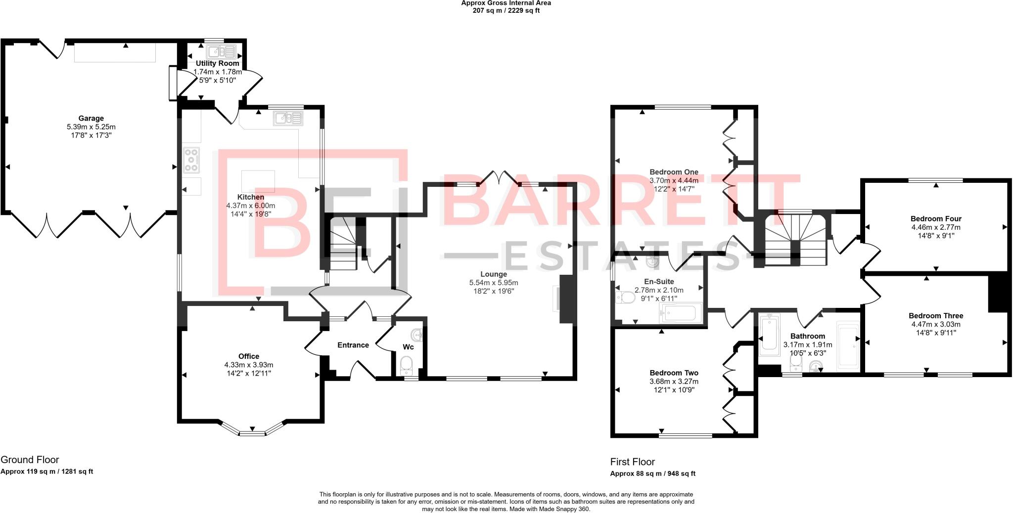 Ruffels Place, Stebbing, Dunmow, Essex, CM6 floorplan