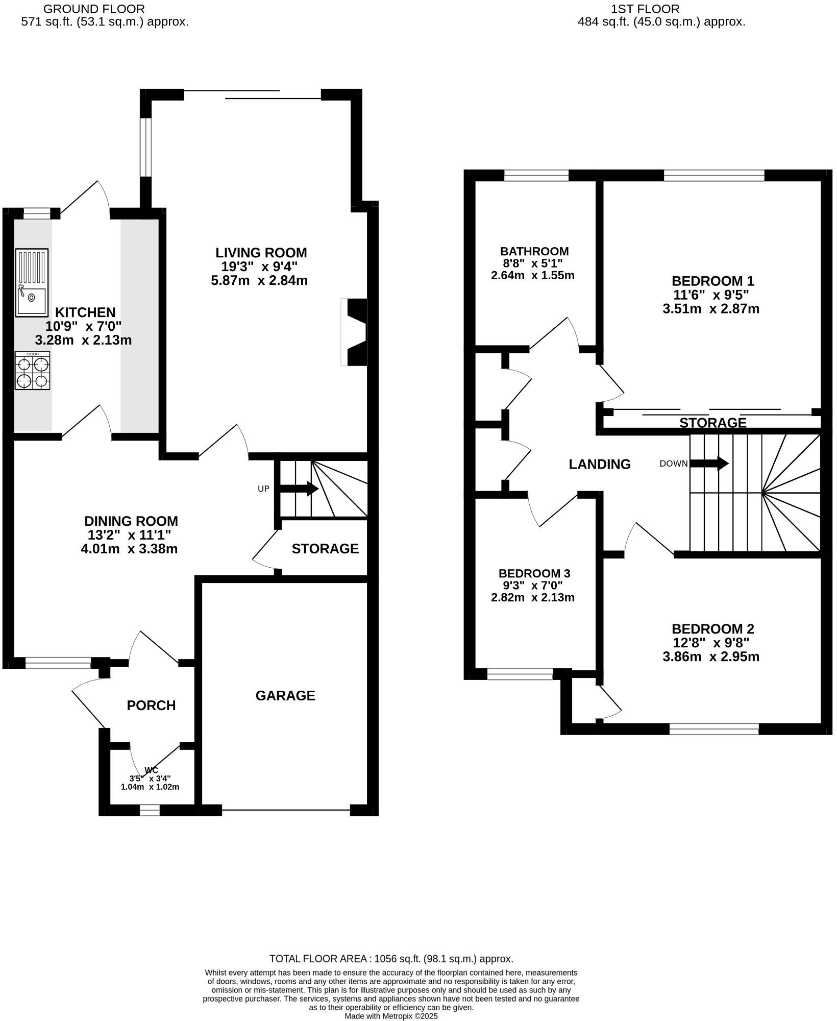 Grange Bottom, Royston floorplan