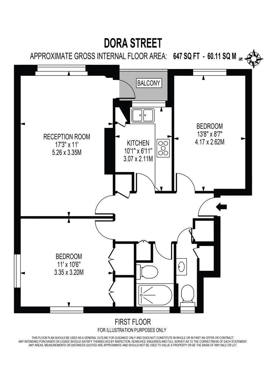Dora Street, London floorplan