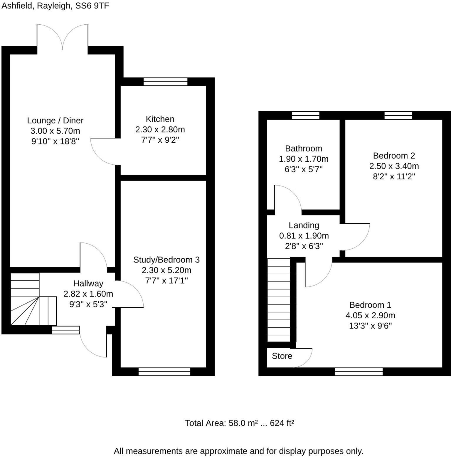 Ashfield, Rayleigh, SS6 floorplan