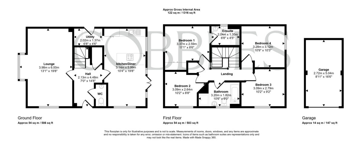 Harcourt Way, Hunsbury Hill, Northampton, NN4 8JR floorplan