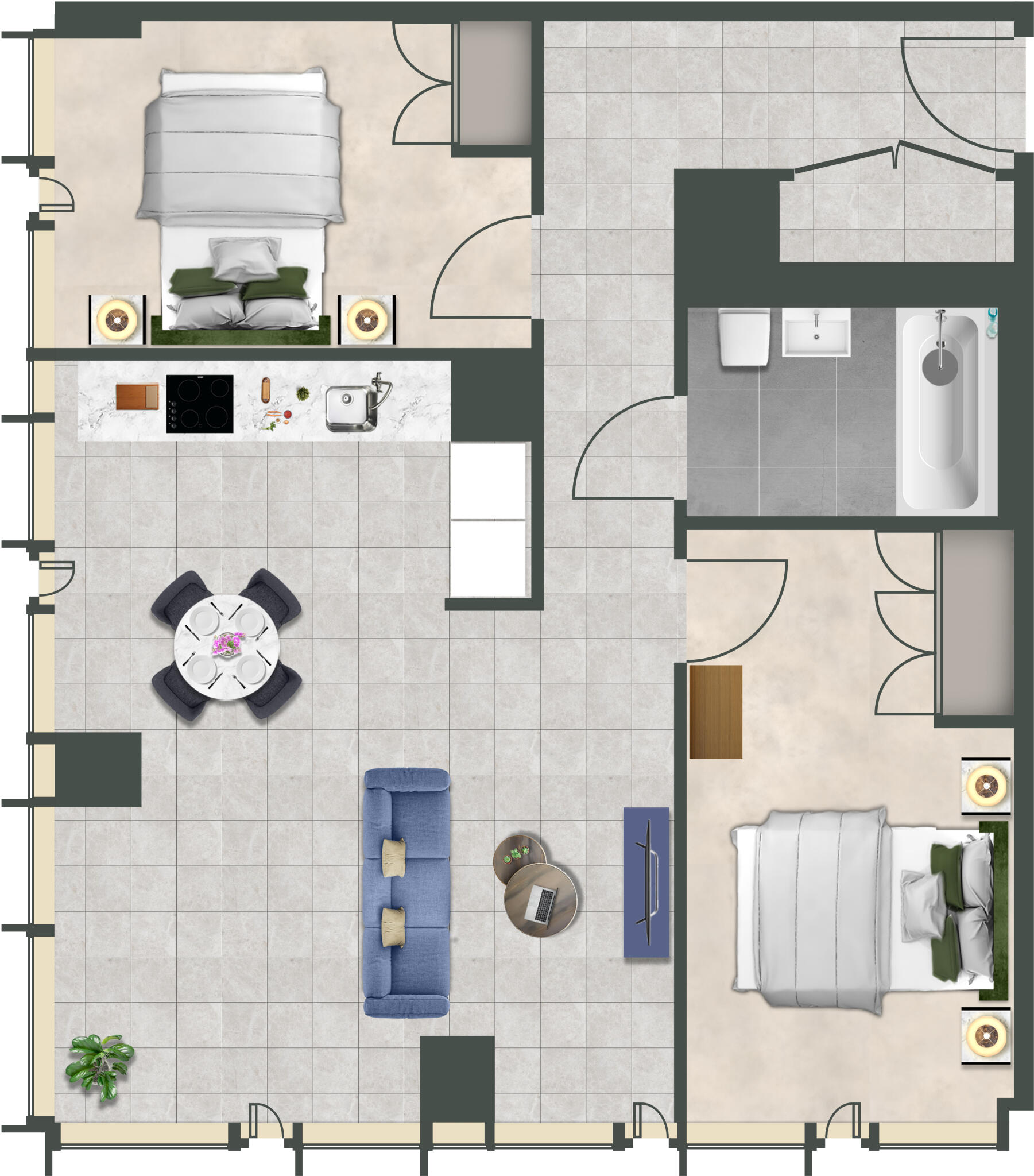 The Mercian, Broad Street Birmingham B15 floorplan