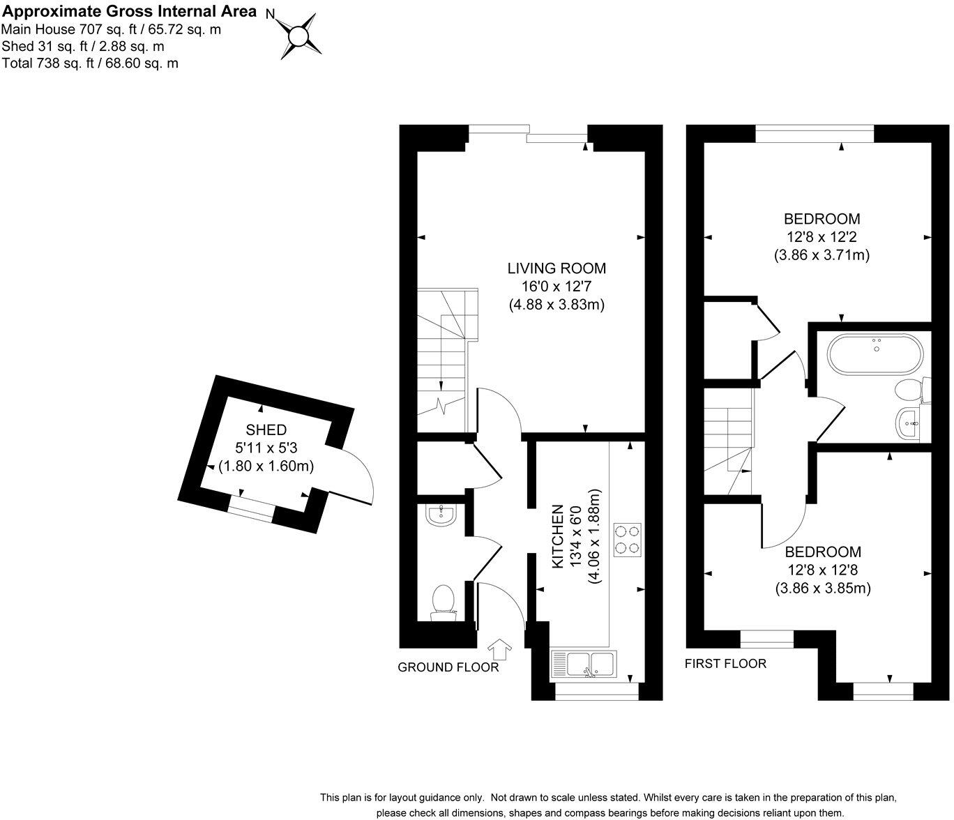 Brushfield Way, Knaphill, Woking, Surrey, GU21 floorplan