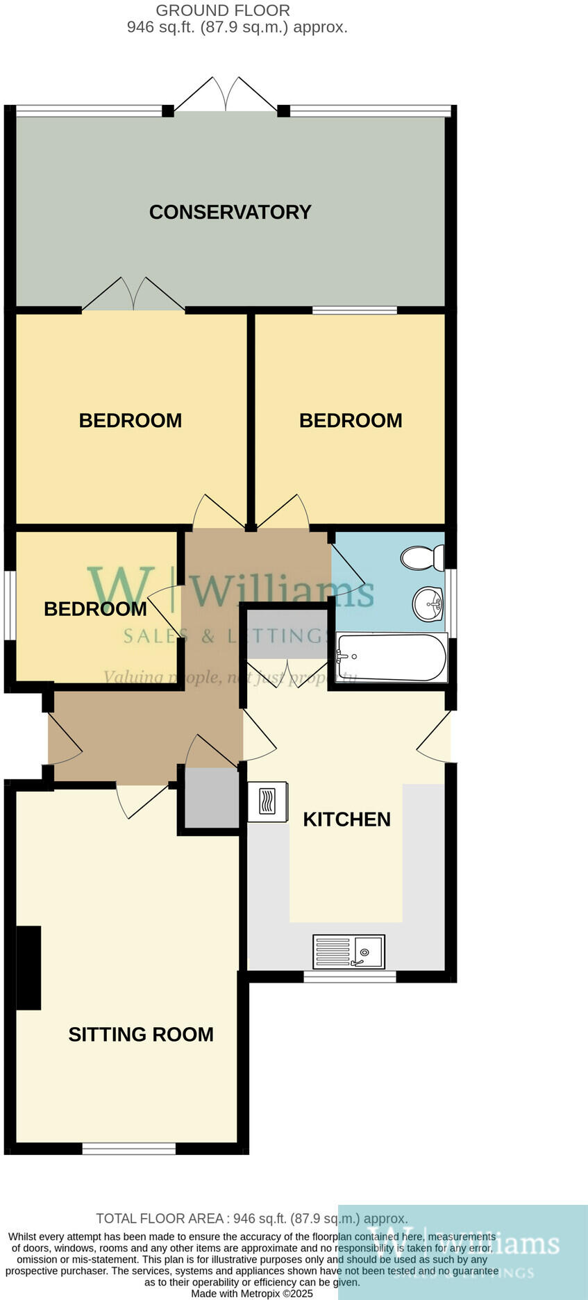 Manor Crescent, Rookley, Ventnor, Isle of Wight floorplan