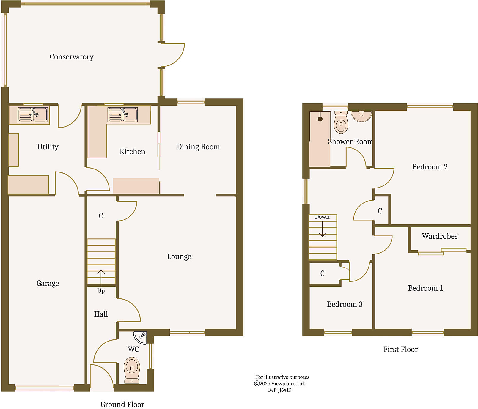 Bron Las, Pen-Pedair-Heol, Hengoed, CF82 7TB floorplan