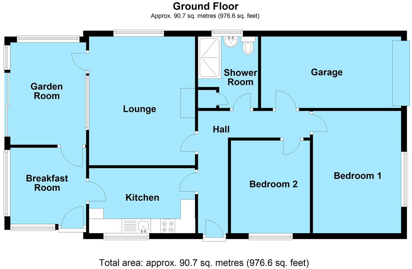 Holmfield Close, Lutterworth, LE17 floorplan