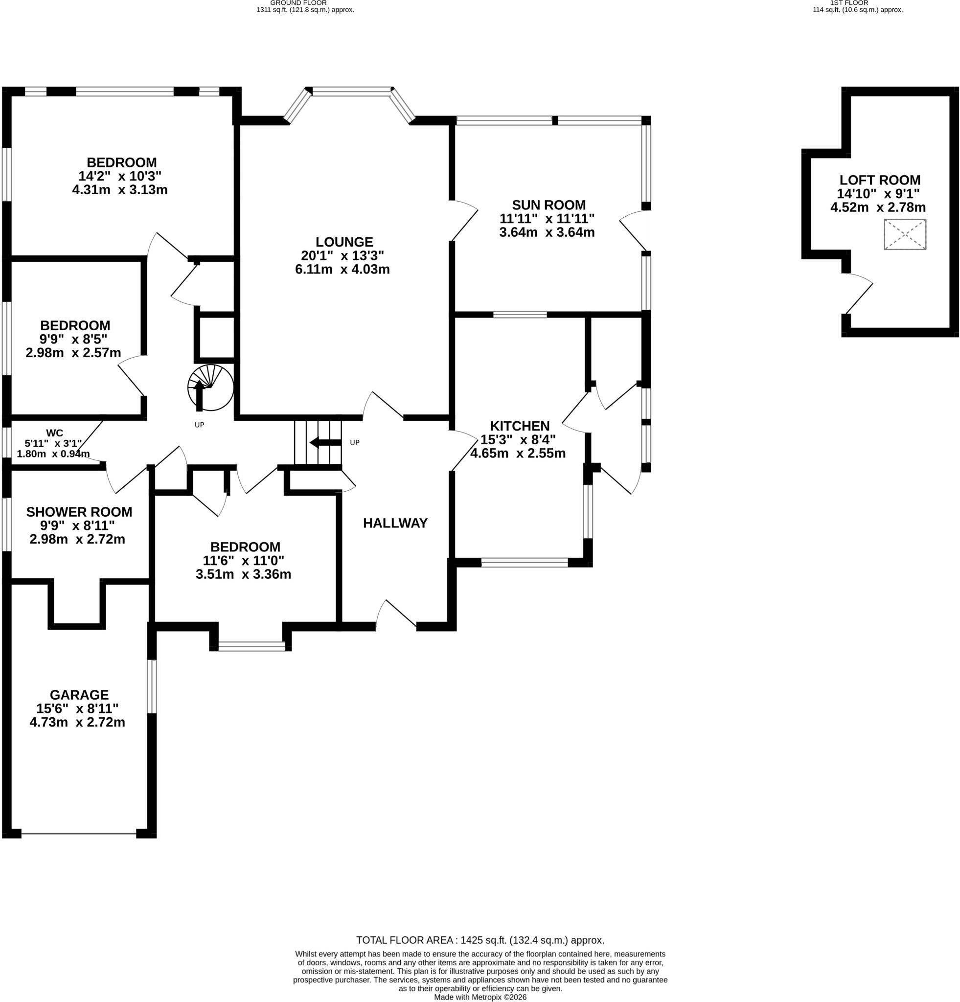 Summerdown Lane, East Dean, East Sussex floorplan