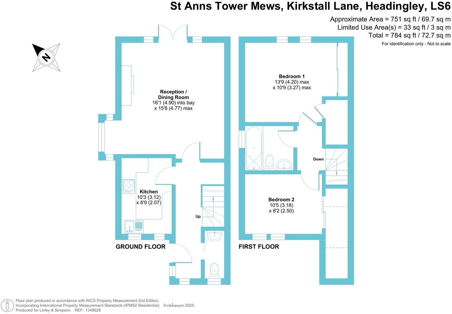 St Anns Tower Mews, Kirkstall Lane, Headingley, Leeds, LS6 floorplan