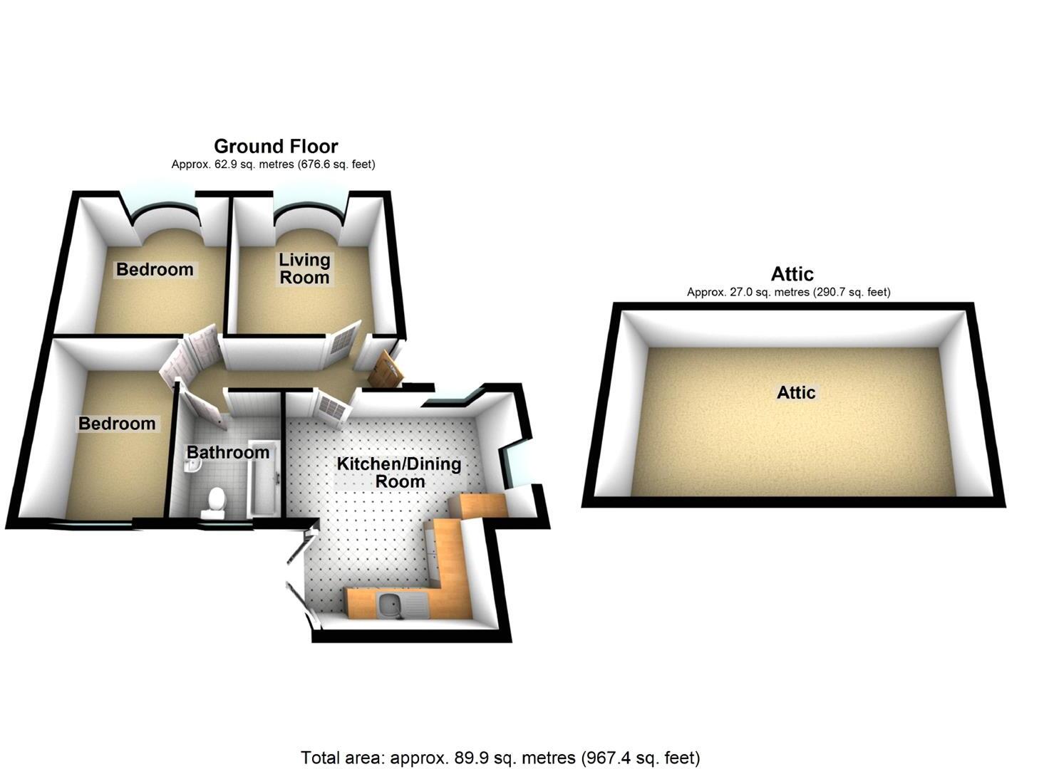 Bridge Street, Pant, Penycae floorplan