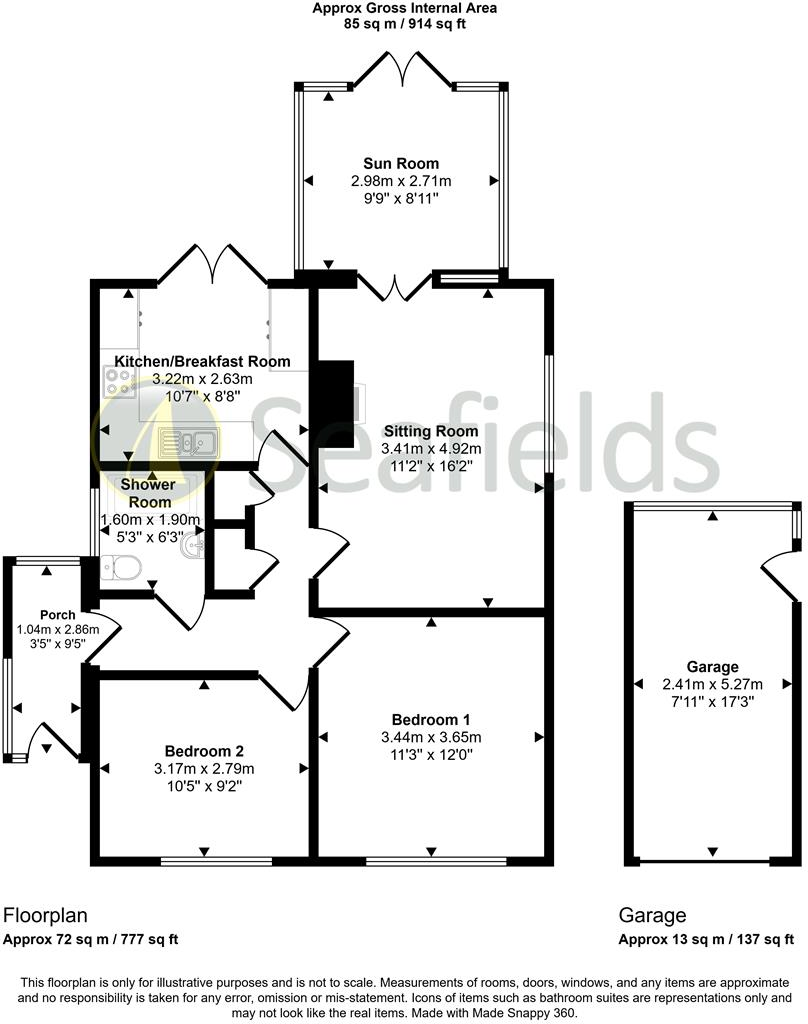 The Mall, Binstead, PO33 3SE floorplan
