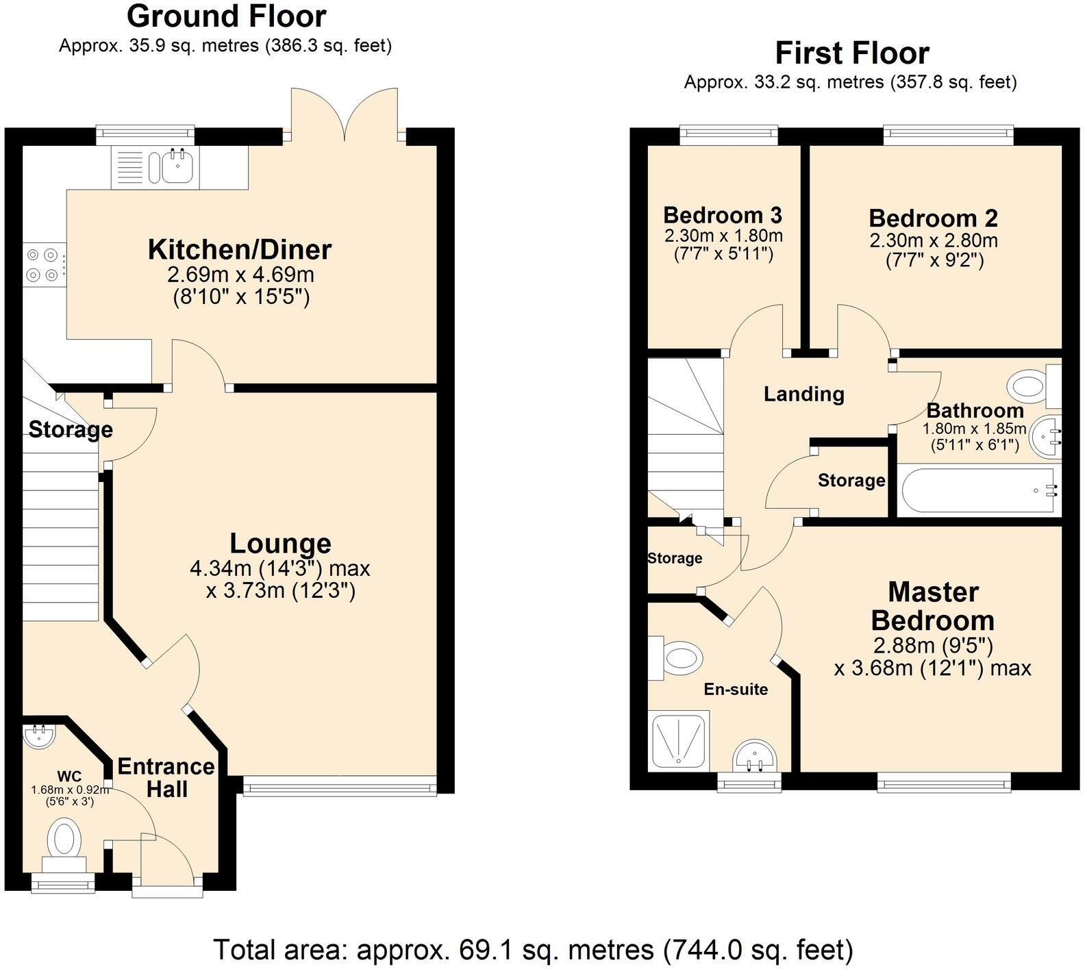 Scarborough Drive, Newton-Le-Willows, WA12 floorplan