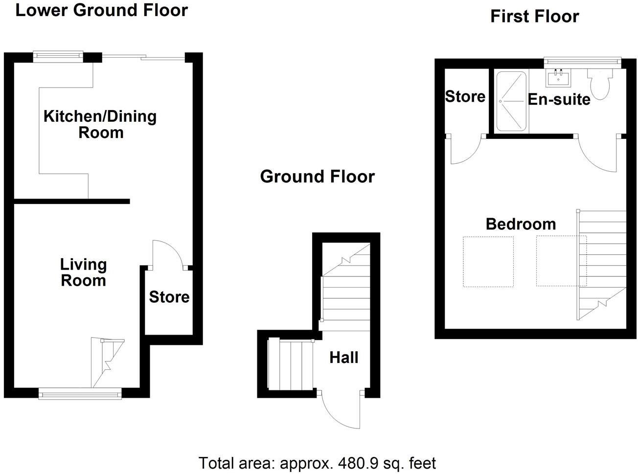 10 Rothley Drive, Bicton Heath, Shrewsbury, SY3 5BB floorplan
