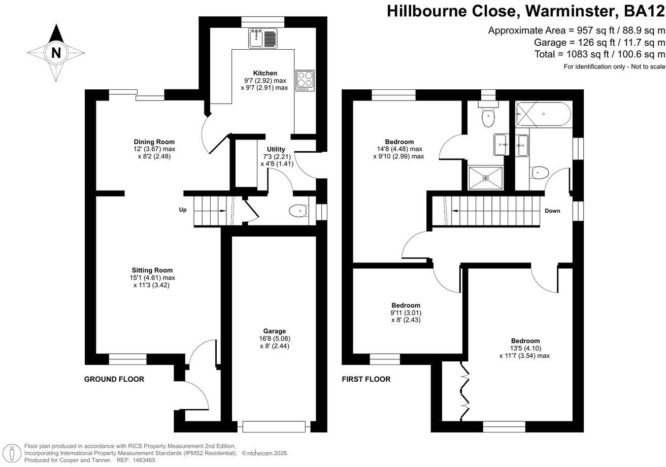 Hillbourne Close, Warminster, BA12 floorplan