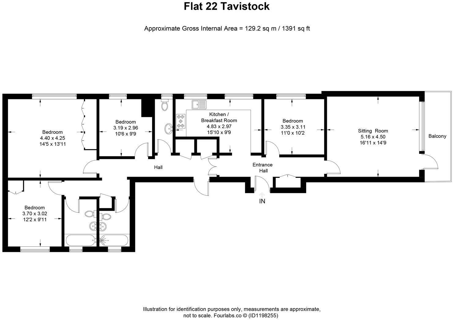 Devonshire Place, Eastbourne, East Sussex, BN21 floorplan