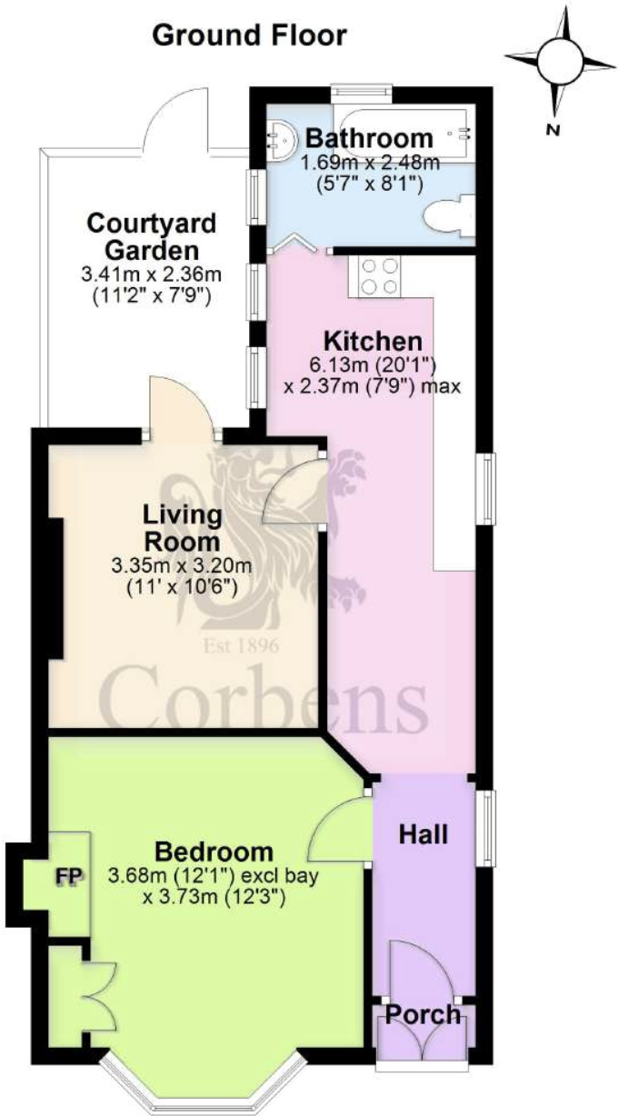 Queens Road, Swanage floorplan