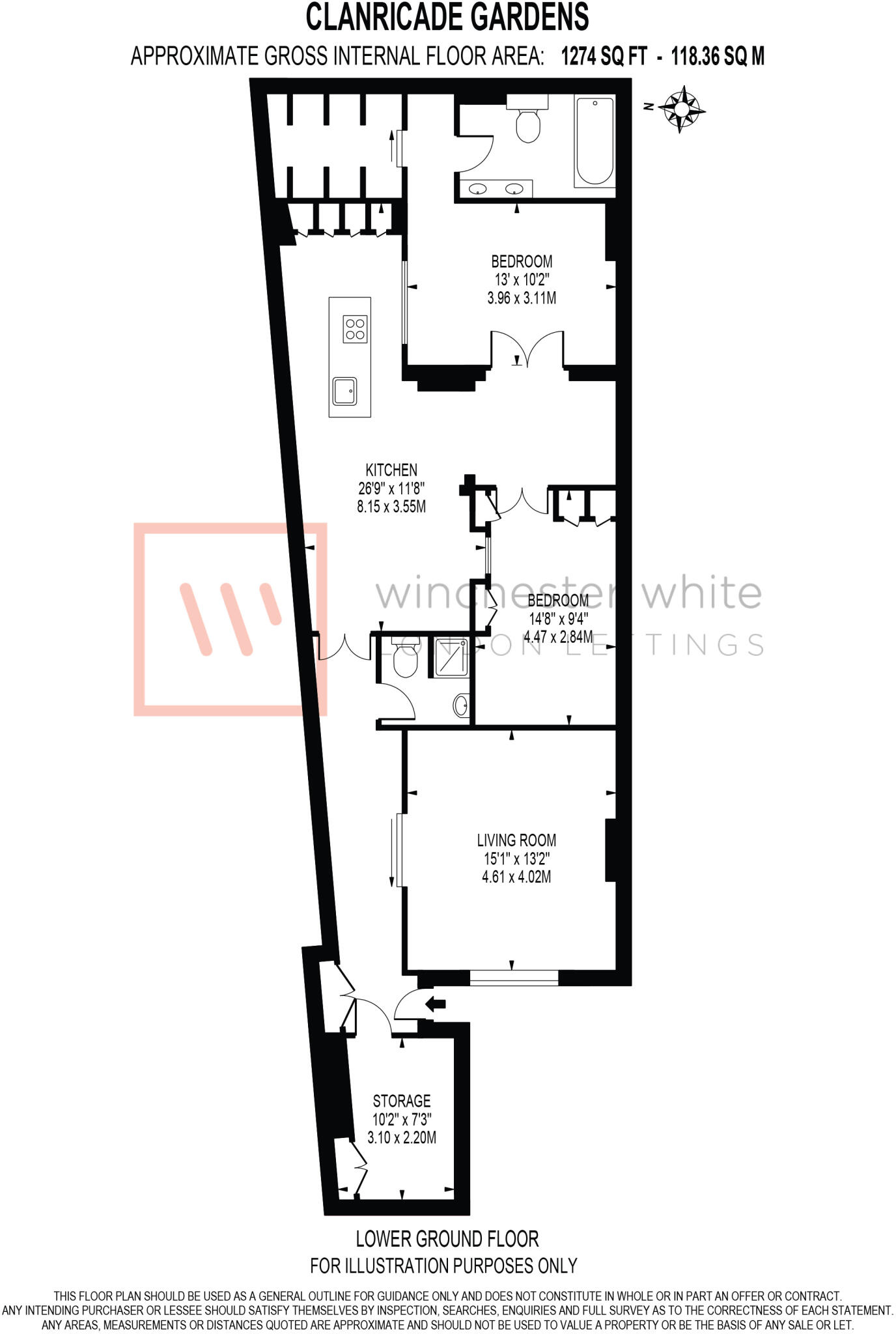 Clanricarde Gardens, W2 floorplan