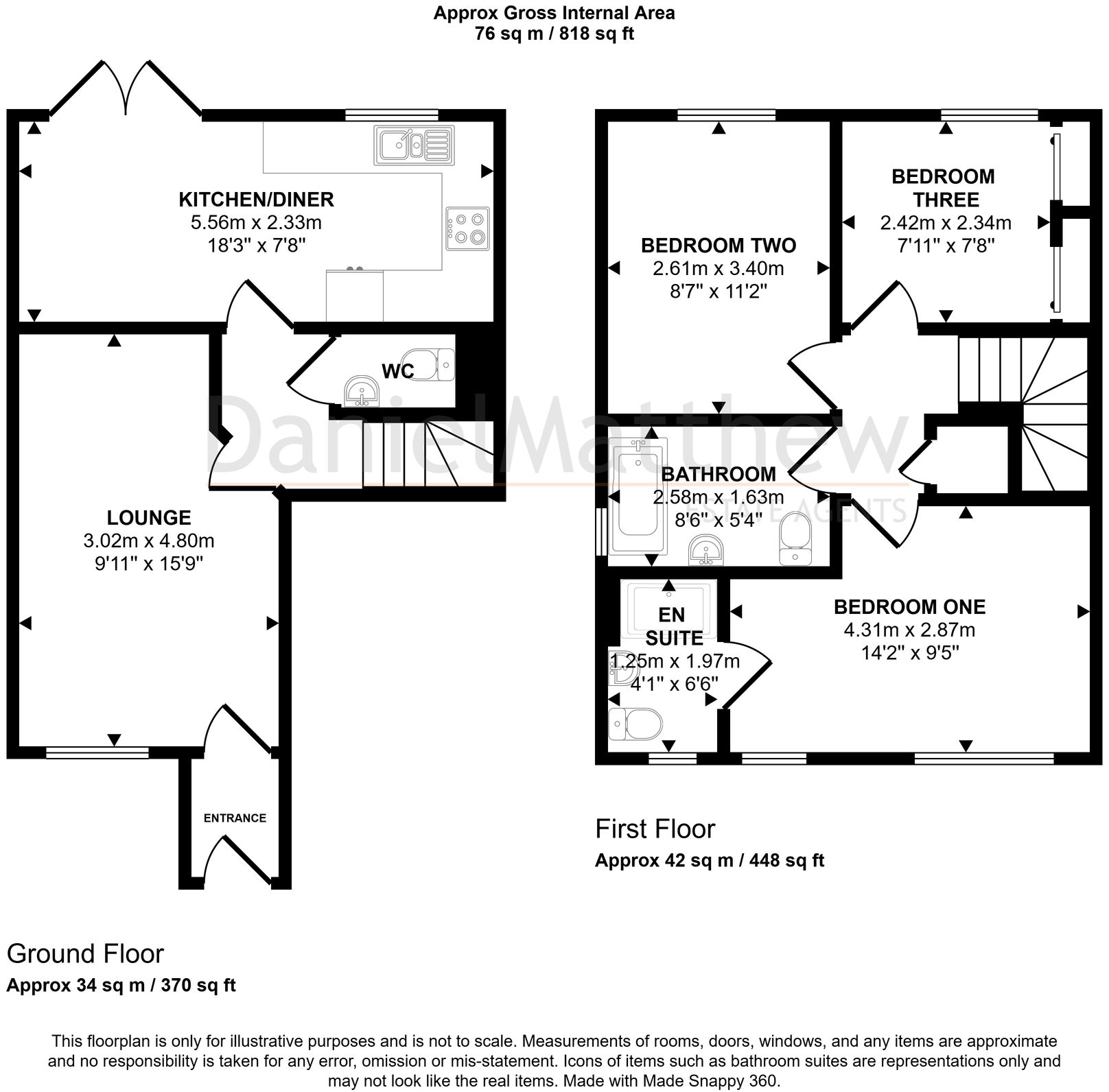 Maes Brynach, Brynmenyn, CF32 floorplan