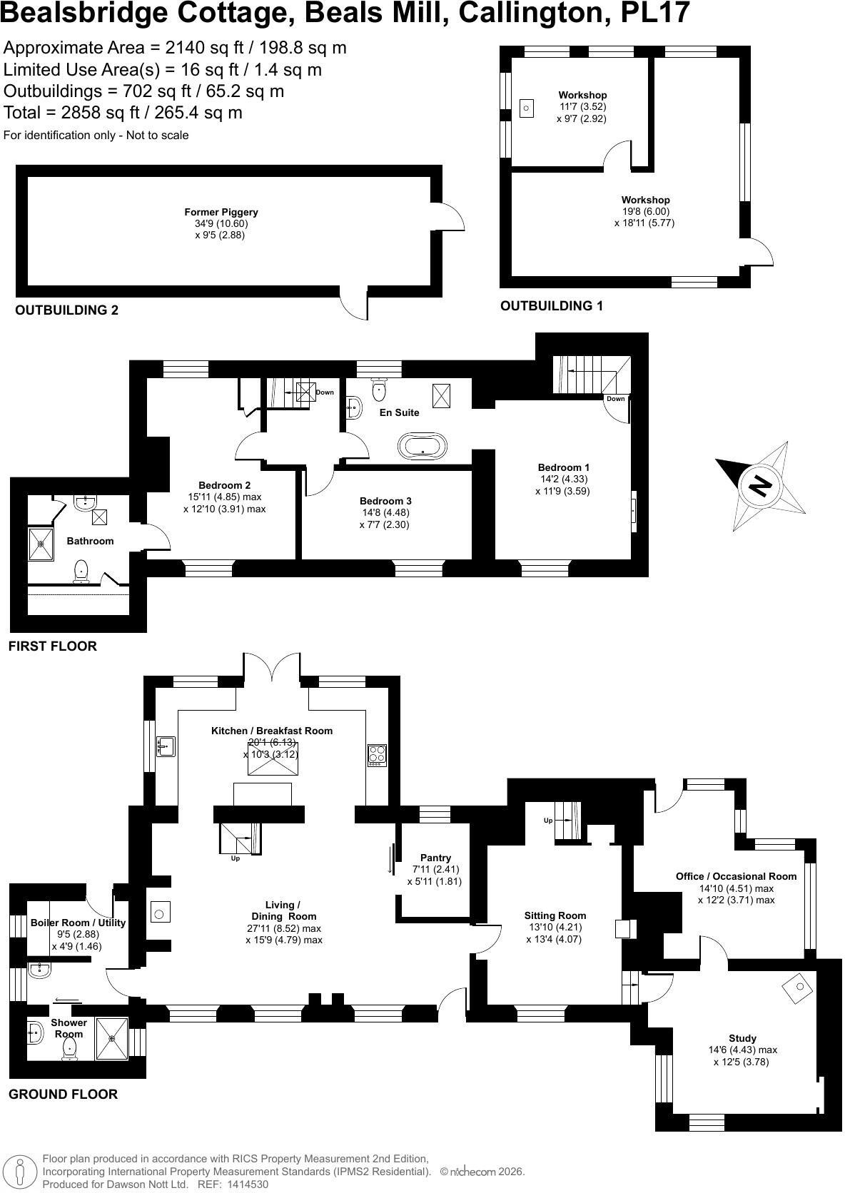 Beals Mill, Stoke Climsland floorplan