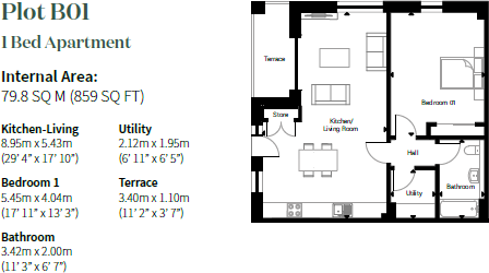 Plot B01, Apt Block B, St. Andrews West, St Andrews, Fife floorplan