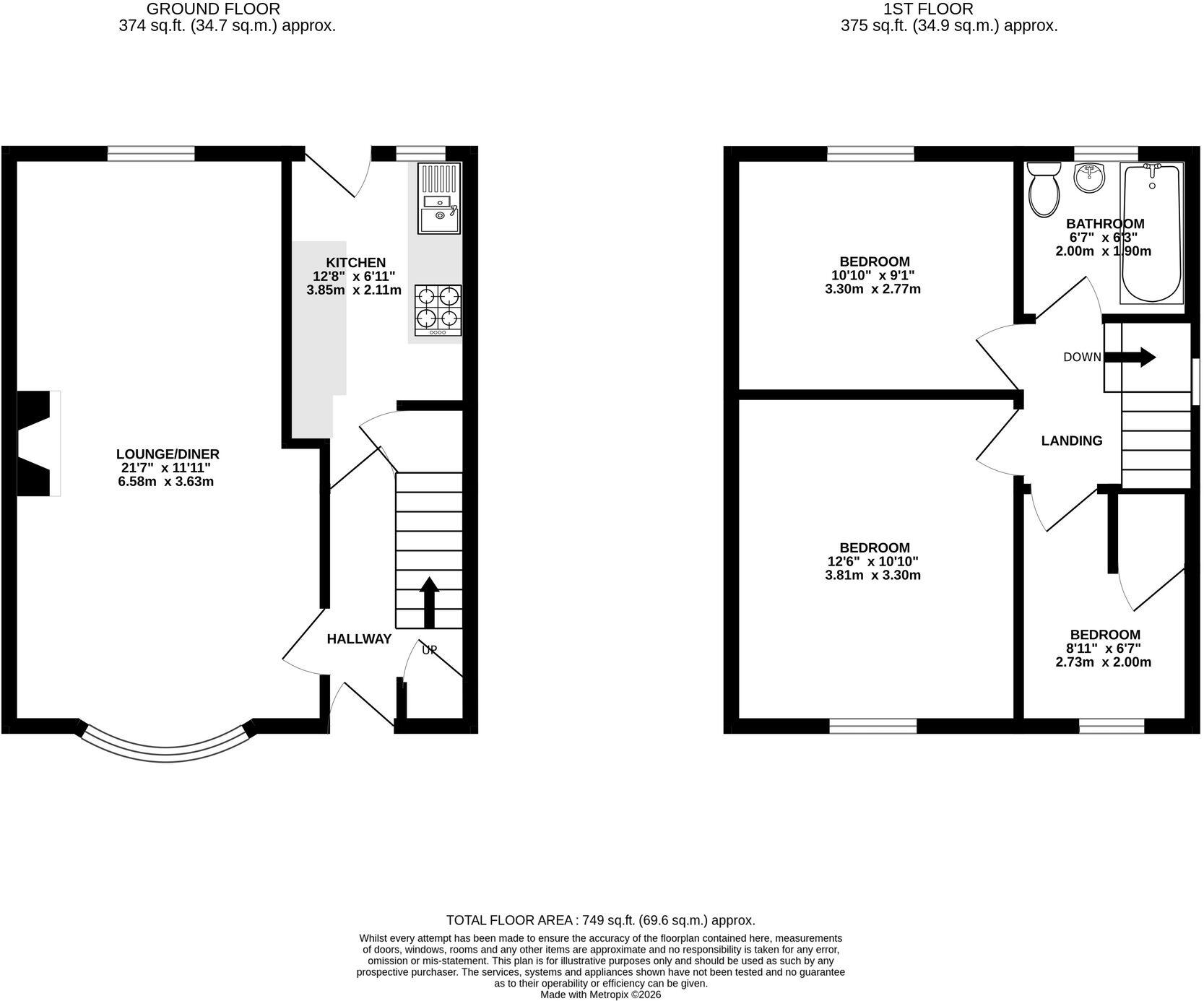 Gaer Park Avenue, Newport, NP20 floorplan
