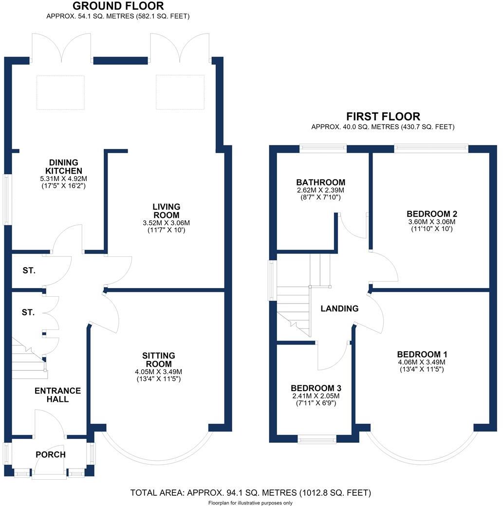 Clover Road, Timperley floorplan