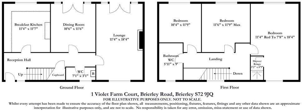 Violet Farm Court, Brierley, Barnsley, S72 9JQ floorplan