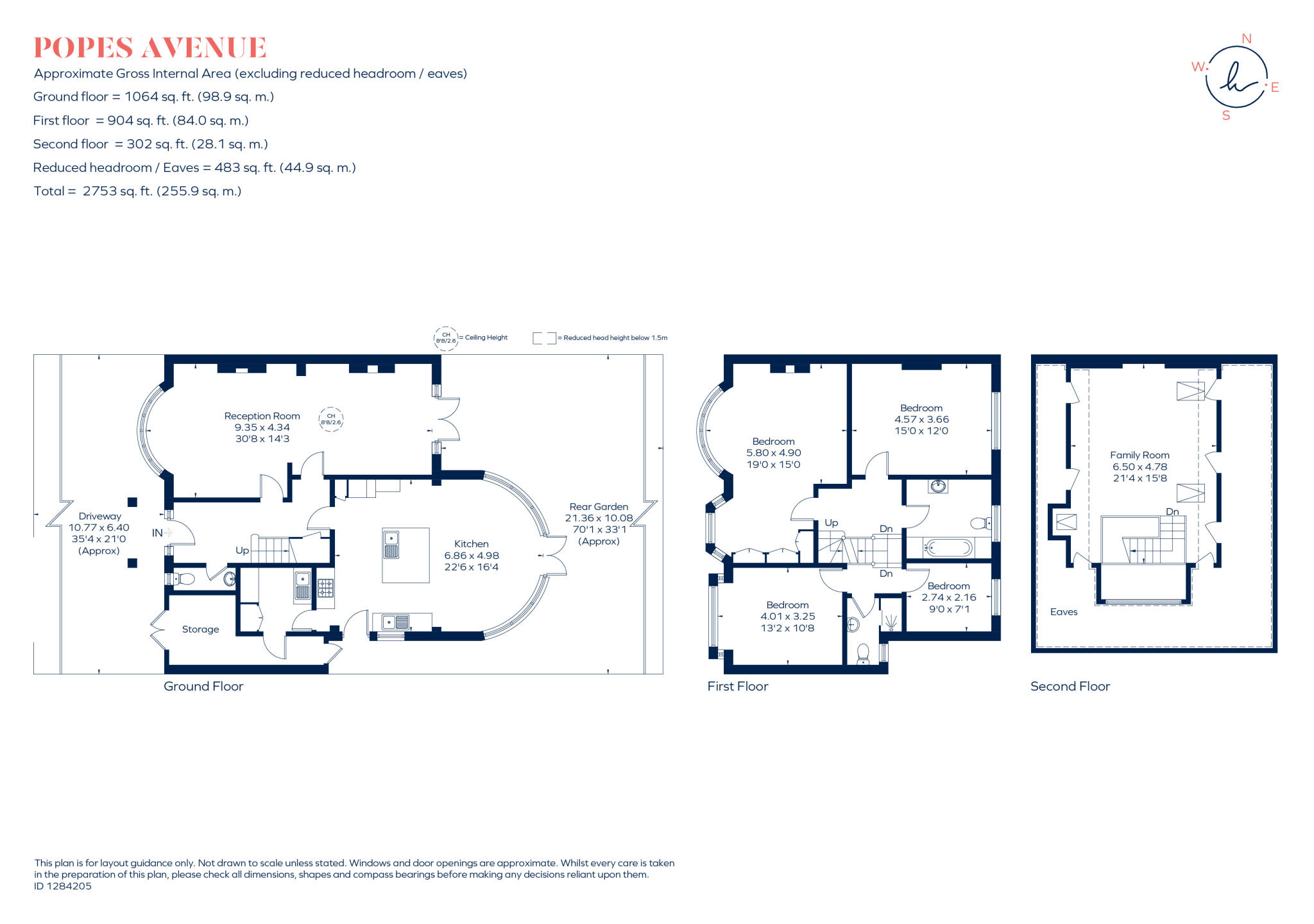 Popes Avenue, Twickenham, TW2 floorplan
