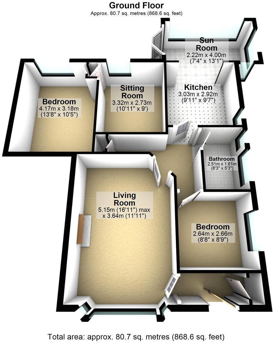 Ellis Fold, Norden, Rochdale, OL12 floorplan