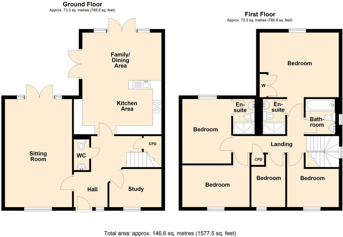 Battersby Close, Warwick, Warwickshire floorplan