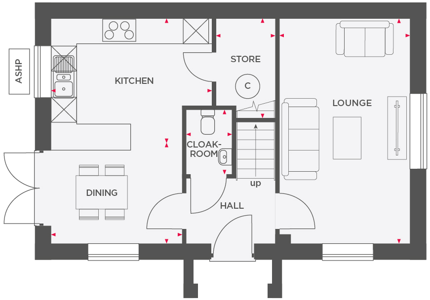 Buttercup View, Mile Bank, Whitchurch floorplan