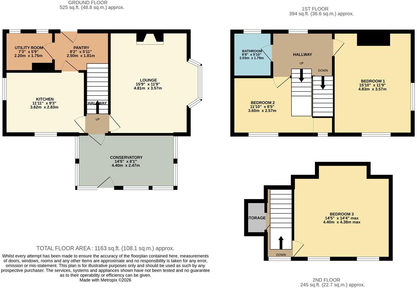 Voryn Avenue, Old Colwyn, Colwyn Bay floorplan