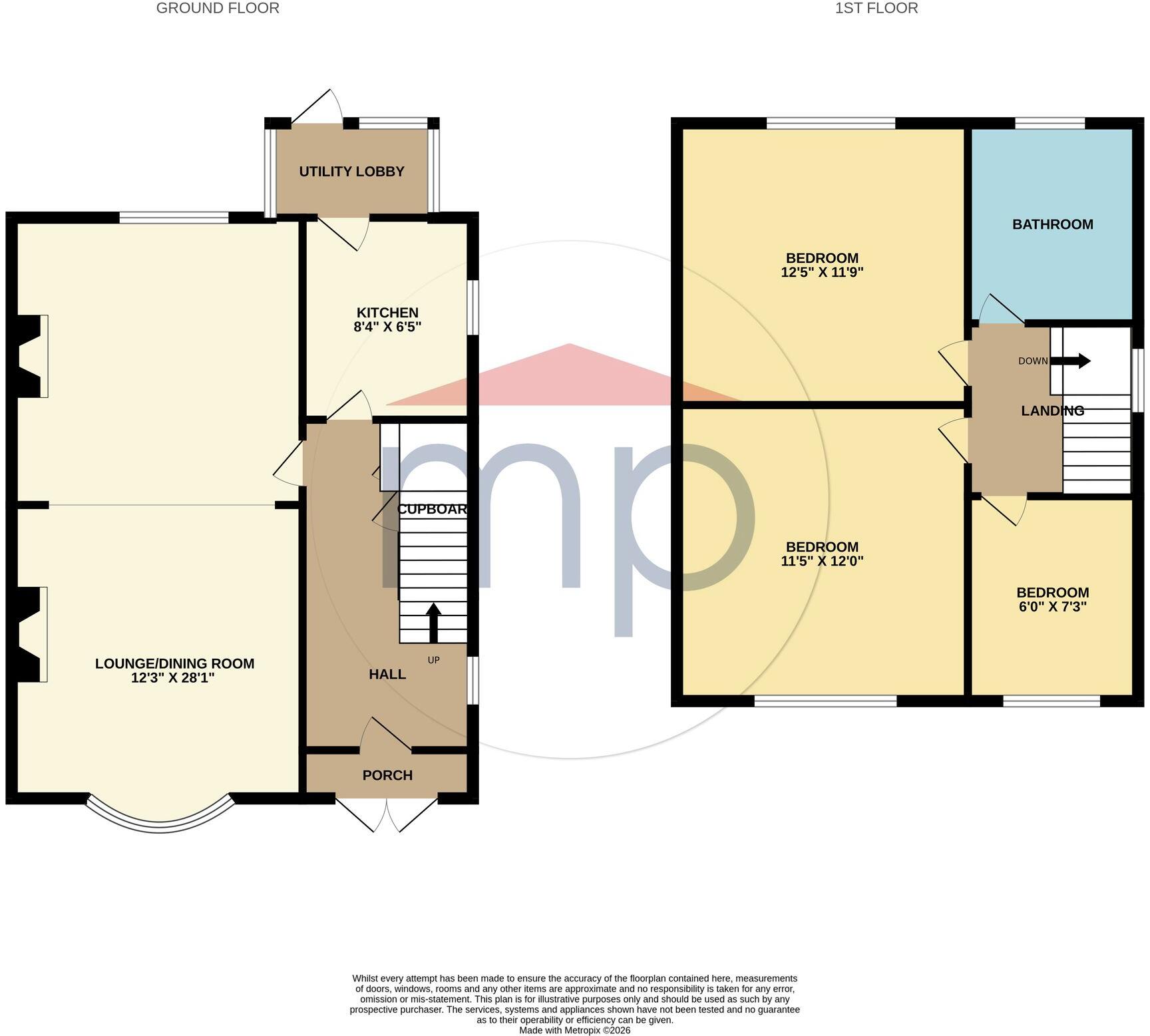 107, Yarm Road, Stockton-On-Tees, TS18 floorplan