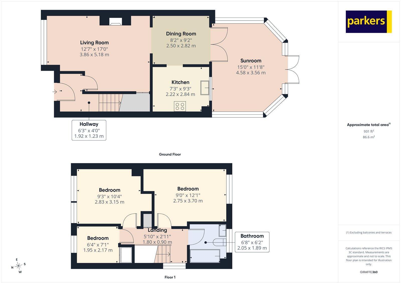Carters Rise, Calcot, Reading, Berkshire, RG31 floorplan