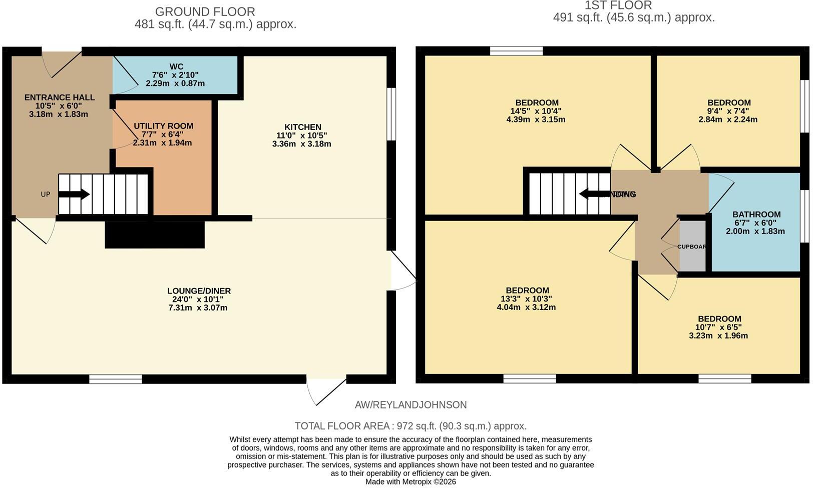 Abbotsweld, Harlow floorplan