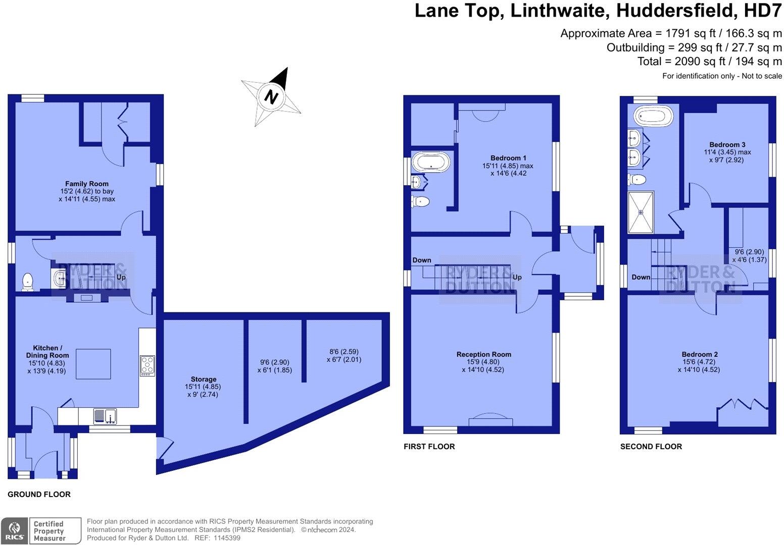 Lane Top, Linthwaite, Huddersfield, West Yorkshire, HD7 floorplan