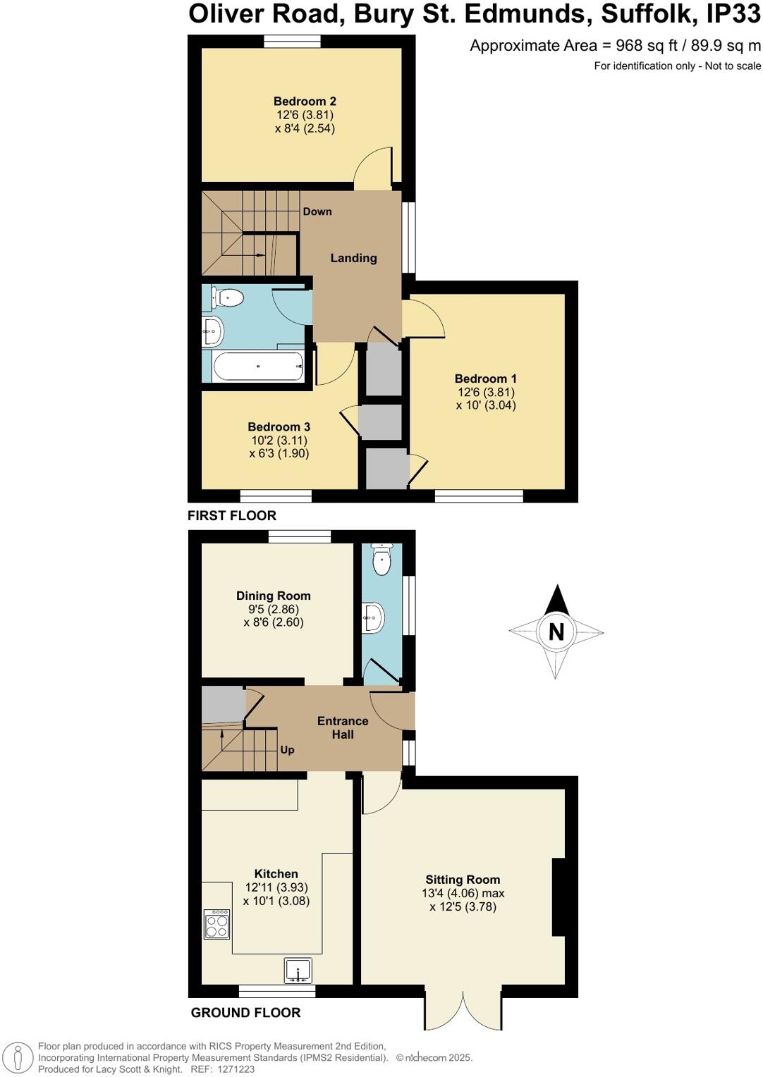 175, Oliver Road, Bury St. Edmunds, Suffolk, IP33 floorplan