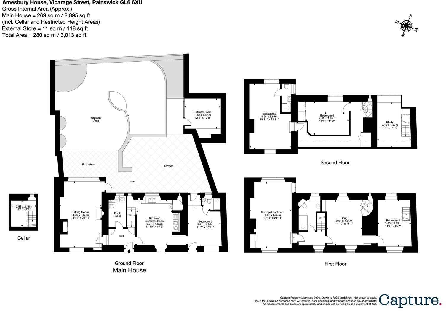 Vicarage Street, Painswick floorplan