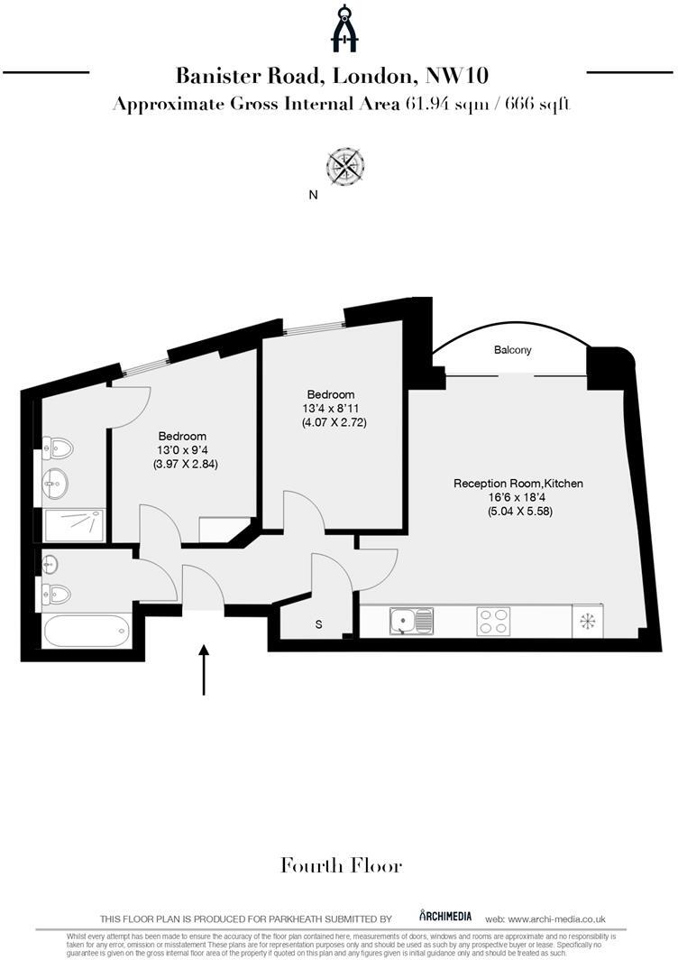 Banister Road, London floorplan