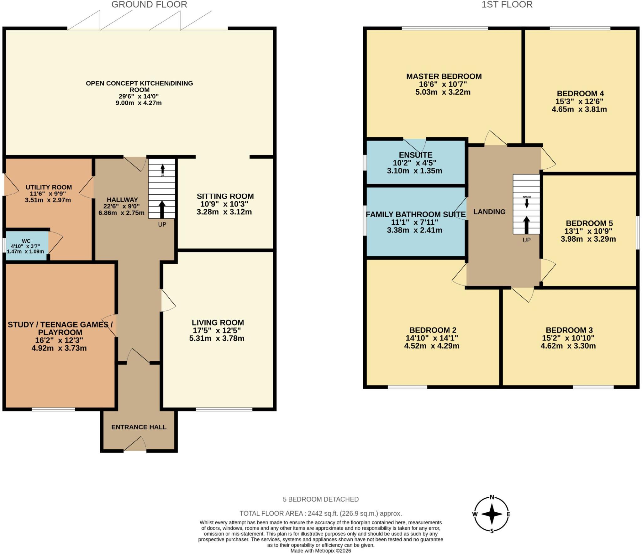 5 Bedroom Detached Premium Home Blackcarr Road, BaguleyManchester floorplan
