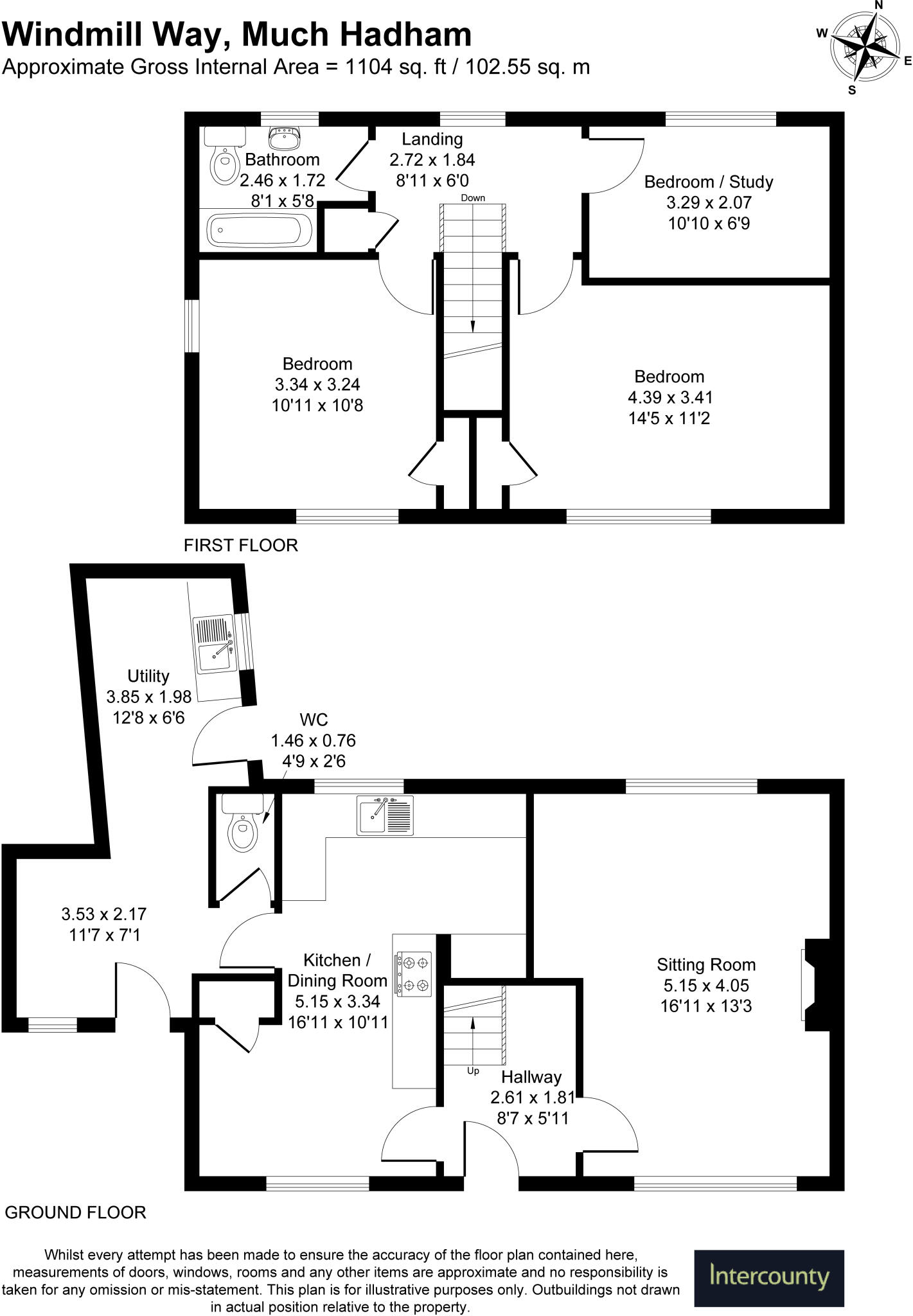 Windmill Way, Much Hadham, Hertfordshire, SG10 floorplan