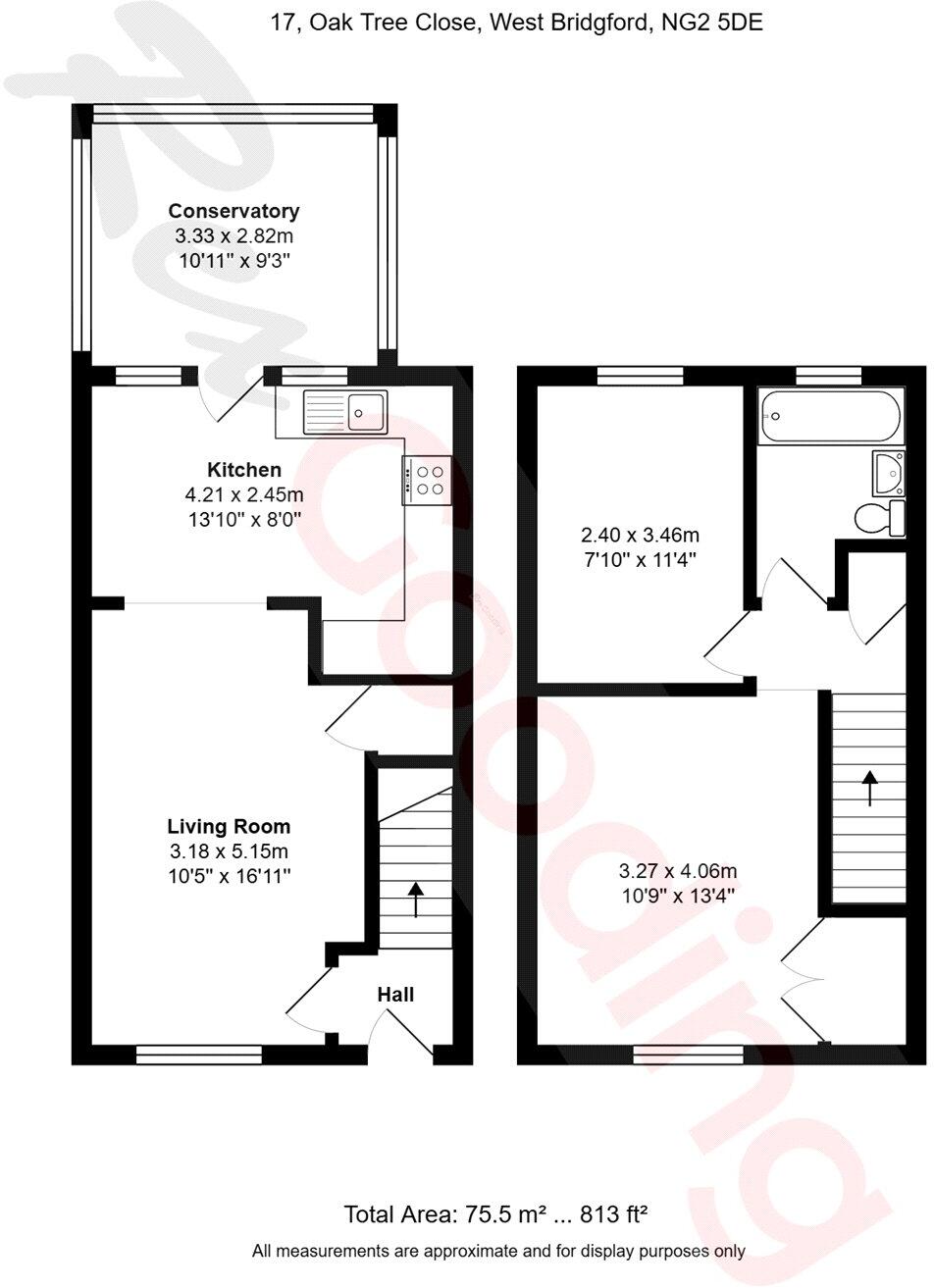Oak Tree Close, West Bridgford, Nottingham, Nottinghamshire, NG2 floorplan