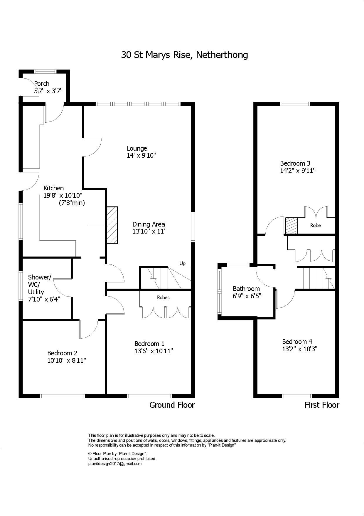 St Marys Rise, Netherthong, Holmfirth, HD9 floorplan