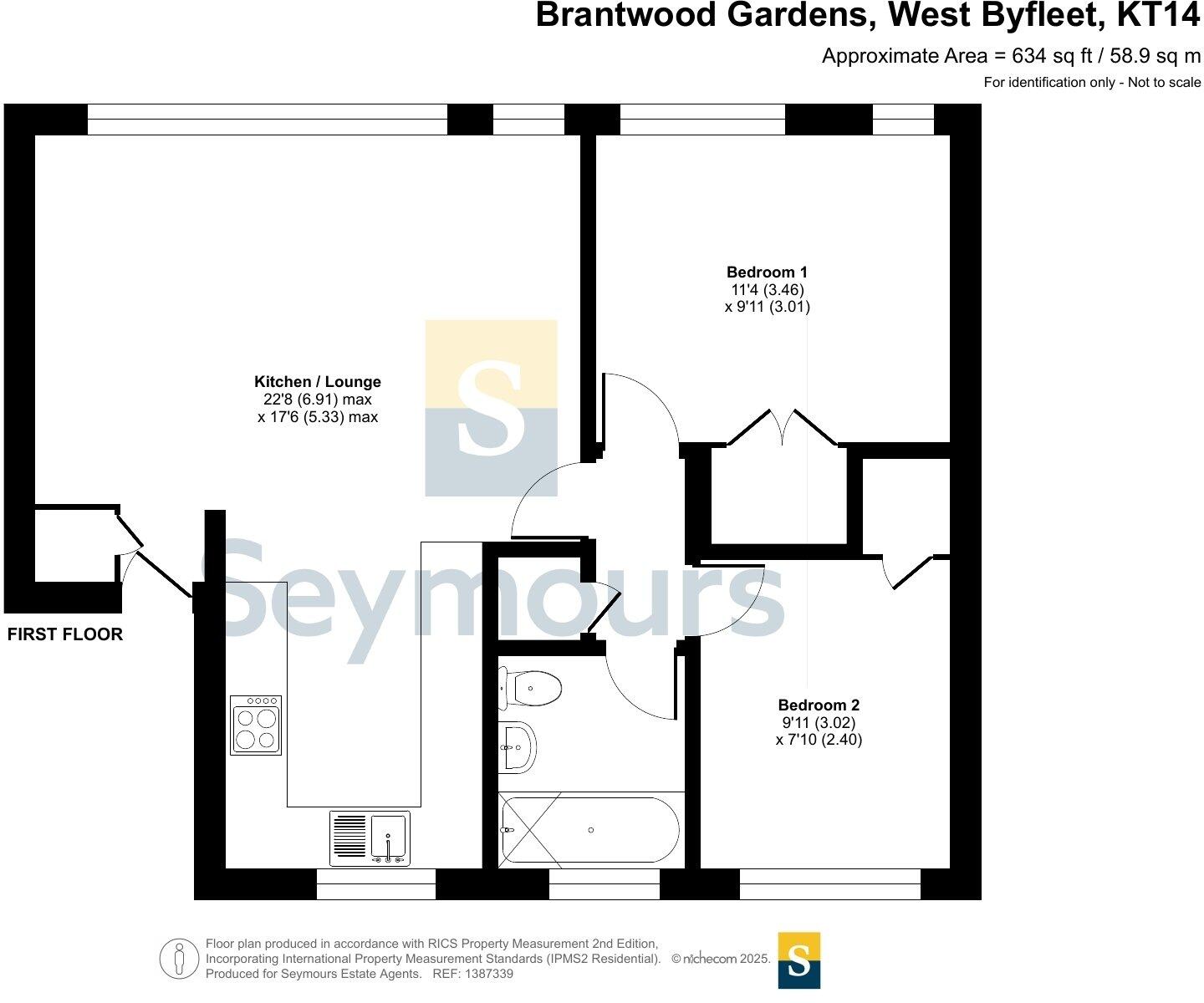 Brantwood Gardens, West Byfleet, Surrey, KT14 floorplan
