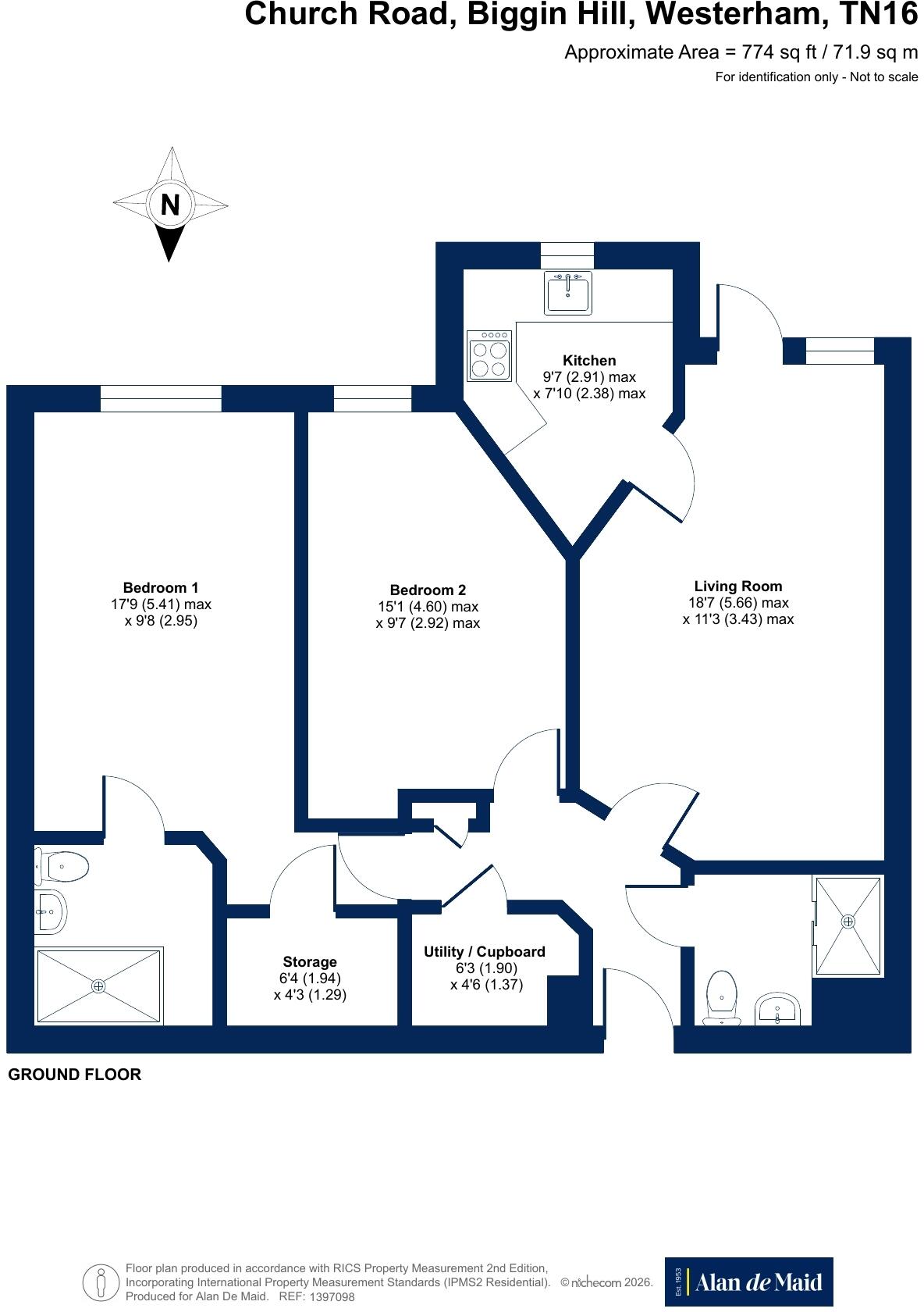 Church Road, Biggin Hill, Westerham floorplan