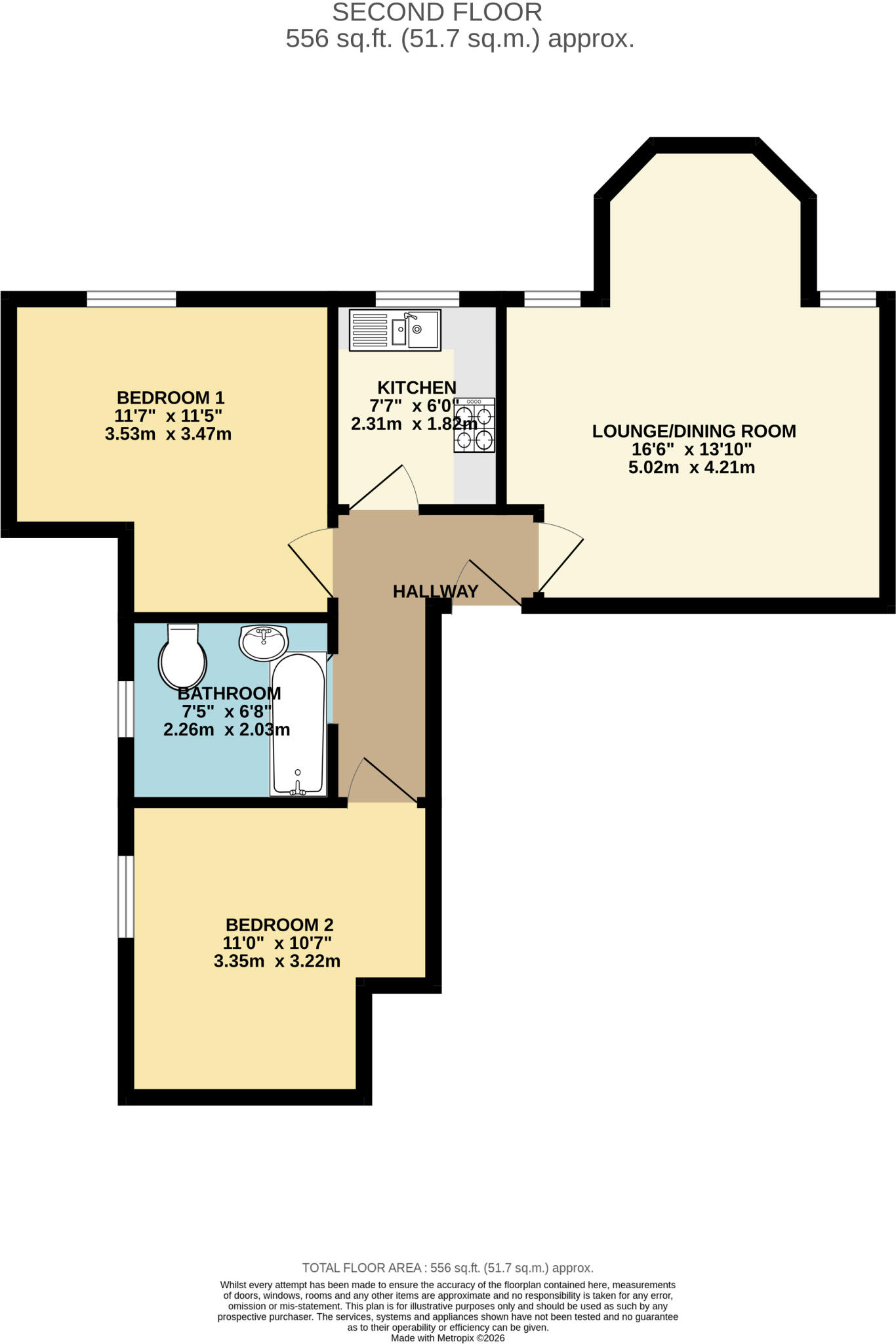 Surrey Road, Bournemouth, Dorset, BH2 floorplan