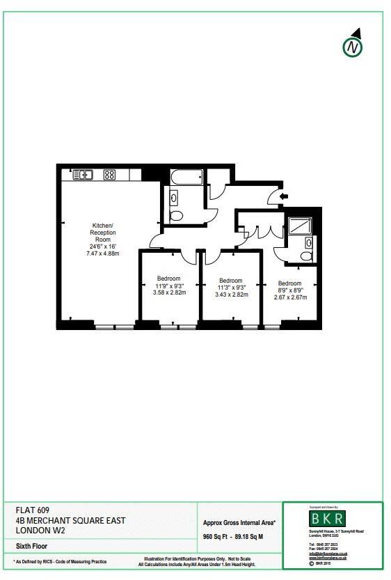 Merchant Square, Paddington, W2 floorplan