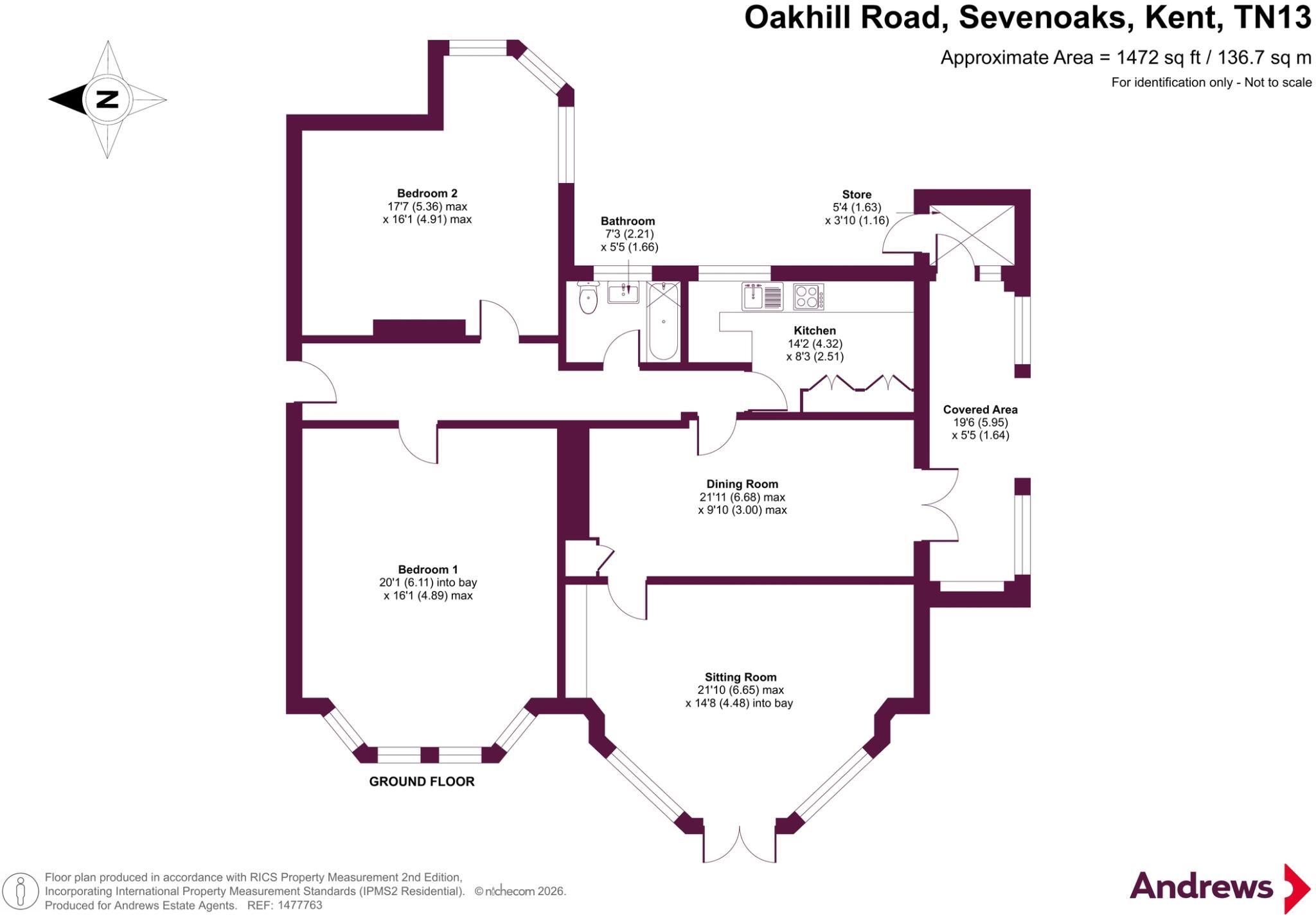 Oakhill Road, Sevenoaks, Kent, TN13 floorplan