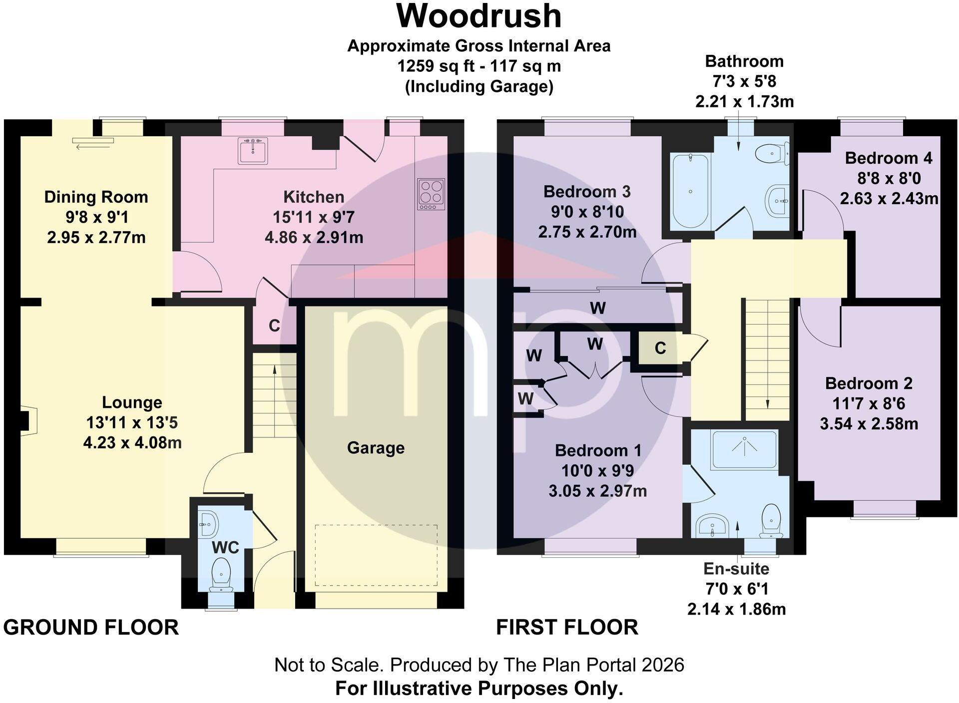 Woodrush, Coulby Newham, TS8 floorplan