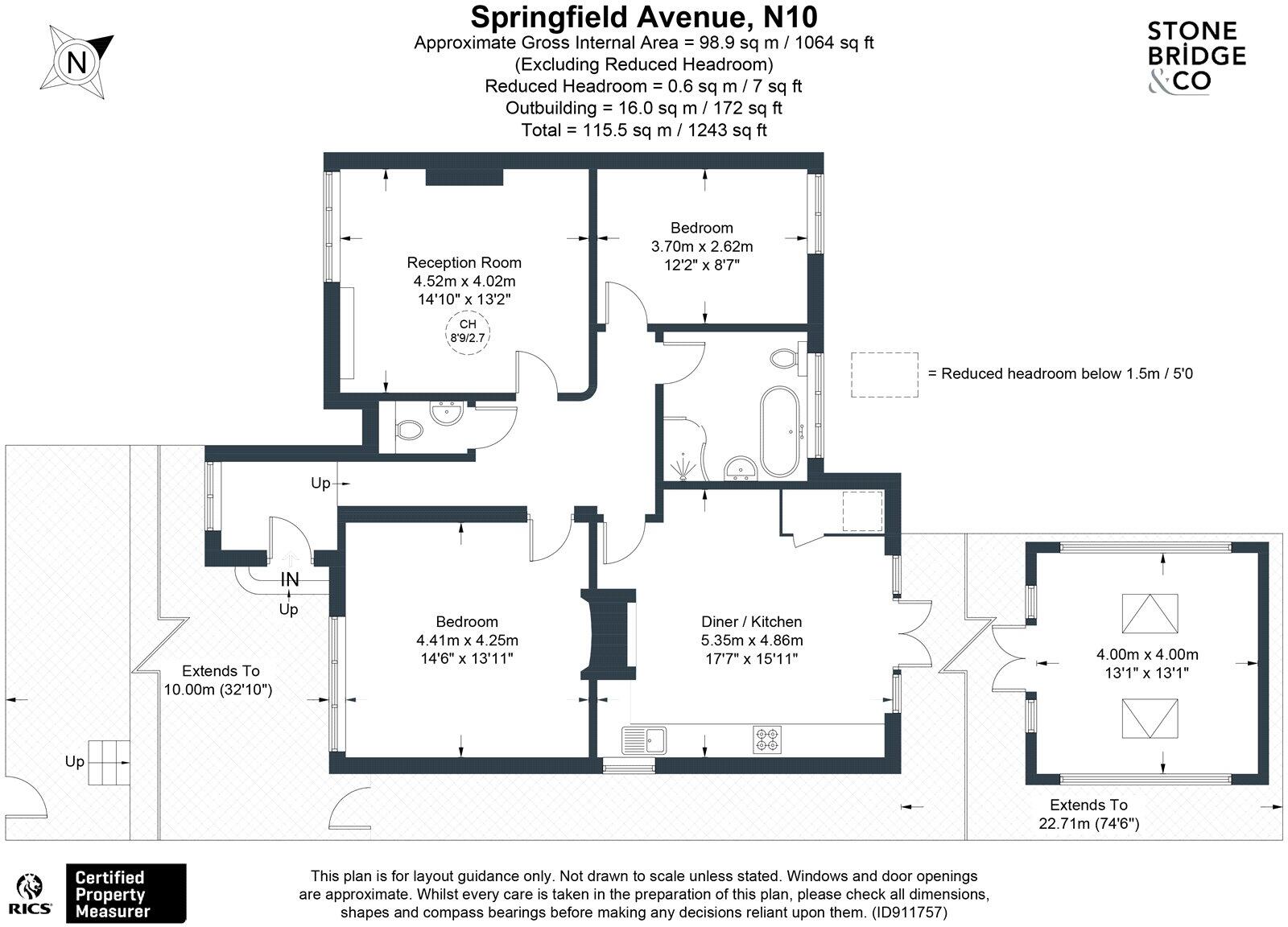 Springfield Avenue, N10 floorplan
