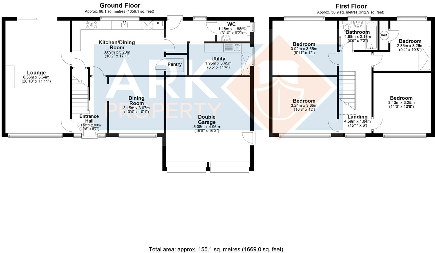 West Elloe Avenue, Spalding floorplan